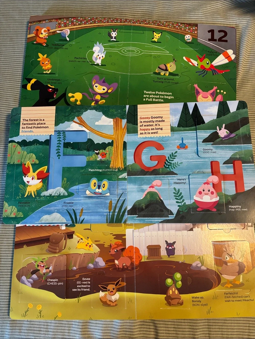 Pokemon Board Books, 123, ABC, Colors